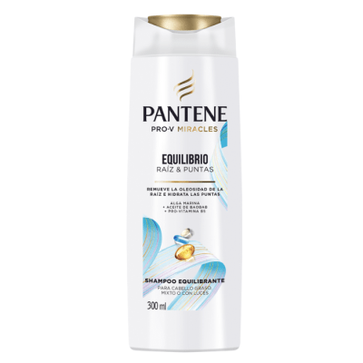 Shampoo Pantene Pro- V Miracles Equilibrio Raíz y Puntas 300 ml.1