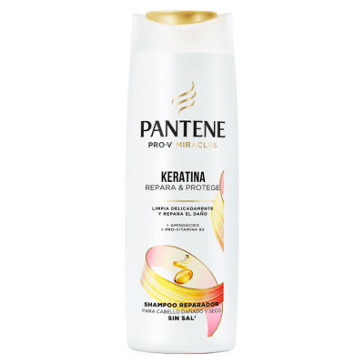 Shampoo Pantene Sin Sal con Keratina Pro Vitaminas B5 300 ml.1