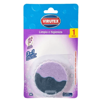 Pastilla Inodoro Virutex Higienizante Lavanda 1 un.1