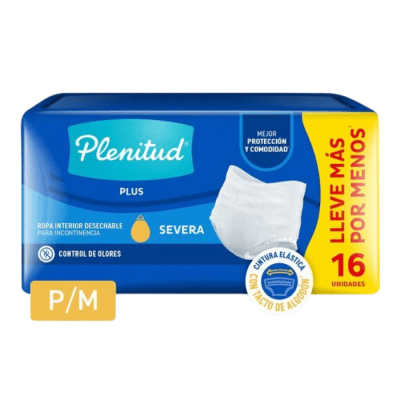 Ropa Interior Desechable Plenitud Protect Plus Talla P/M 16 un.1