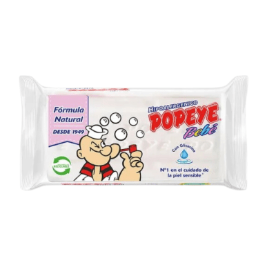 Jabón de Ropa Barra Popeye Hipoalergénico Bebé 170 g.