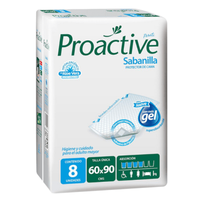 Sabanilla Protector de Cama Proactive 8 un.