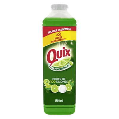 Lavalozas Quix Concentrado Recarga Limón 1500 ml.