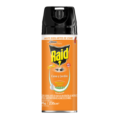 Insecticida Casa y Jardín Raid 235 cc.1