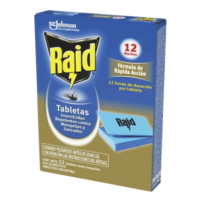 Insecticida Raid Tabletas Recarga 12 un.1