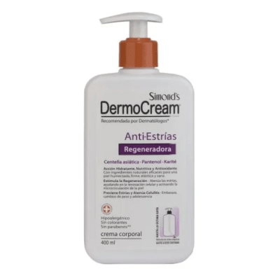 Crema Corporal Simond's Dermocream Anti-Estrías 400 ml.1