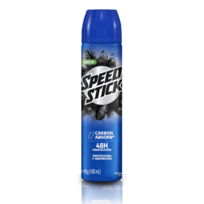 Desodorante Spray Speed Stick Carbón Absorb 150 ml.1