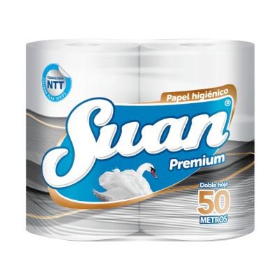Papel Higiénico Swan Mi Hogar 50 mt 4 rollos.