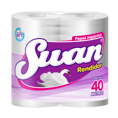 Papel Higiénico Swan Rendidor 40 mt 4 rollos.1
