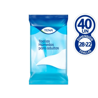 Toallas húmedas Adulto Tena 40 un.1