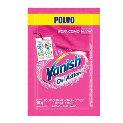 Quitamanchas Vanish Polvo Ropa Color 30 gr.1
