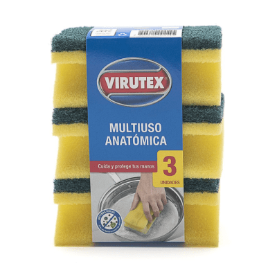 Esponja Acanalada Virutex 3 un.1