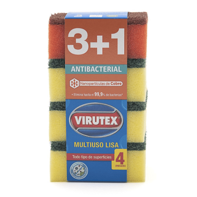 Esponja Lisa Multiuso Virutex 4 un.1