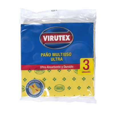 Paño Multiuso Amarillo Ultra Absorbente Virutex 3 un.1