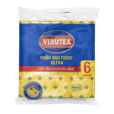 Paño Multiuso Amarillo Ultra Absorbente Virutex 6 un.1