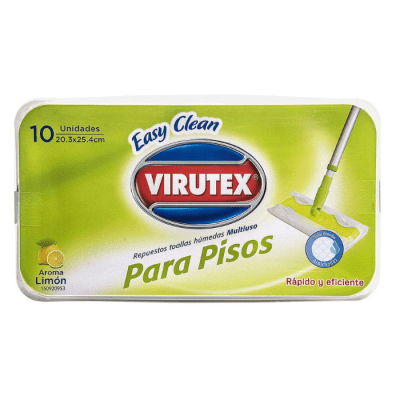 Repuesto Mopa Plana Virutex Toalla Húmeda 10 un.1
