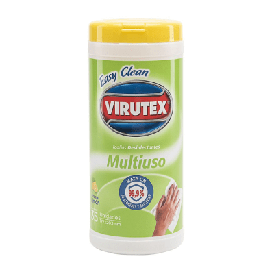 Toallas Húmedas Desinfectante Multiuso Virutex Limón 35 un.1