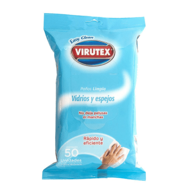 Toallas Húmedas Multiuso Vidrios y Espejos Virutex 50 un.1
