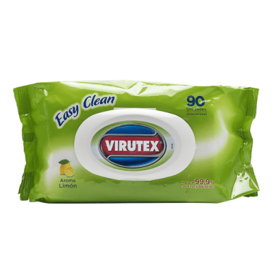 Toallas Húmedas Desinfectante Multiuso Virutex Limón 90 un.1
