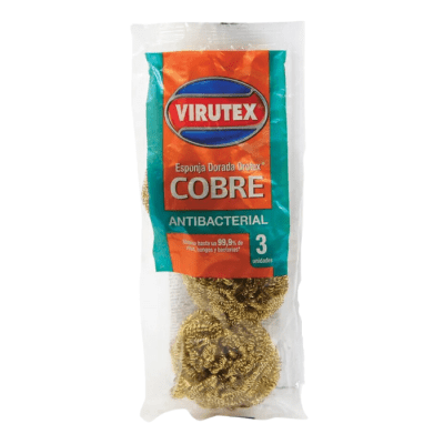Esponja Orotex Virutex Dorada 3 un.