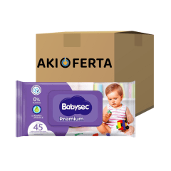 Caja 10 Paq. Toallitas Húmedas Babysec Premium 45 un.