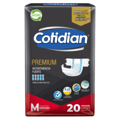 Pañales Adulto Cotidian Premium Talla M 20 un.