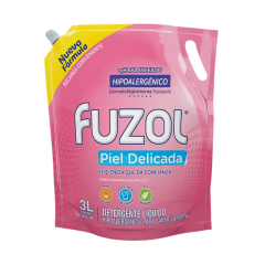 Detergente Líquido Fuzol Piel Delicada Doypack 3 L.