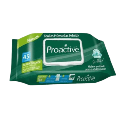 Toallas Húmedas Adulto Proactive 45 un.