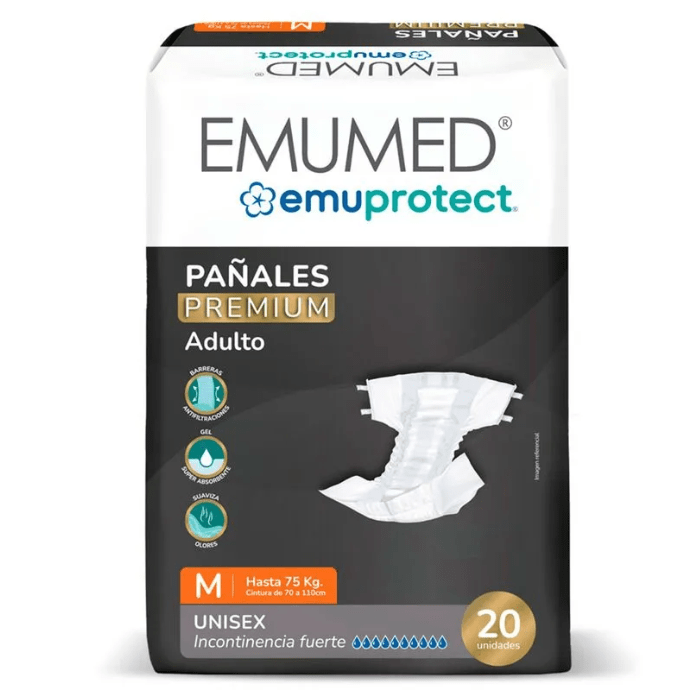 Pañales Adulto Emumed Premium Talla M 20 un.2