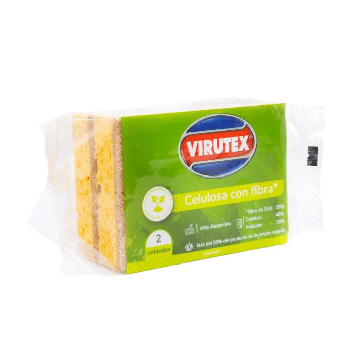 Esponja de Celulosa y Fibra de Sisal Virutex 2 U. 0