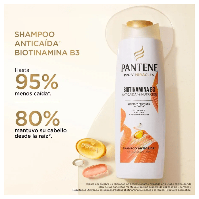 Shampoo Pantene Biotinamina B3 Anticaída & Nutrición 300 ml.2