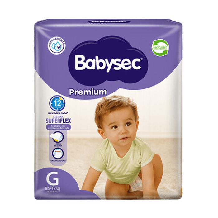 Pañales Babysec Premium Talla G 18 un 0