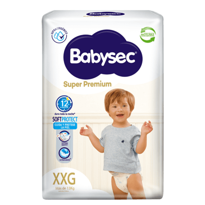 Pañales Babysec Super Premium Talla XXG 54 un. 0