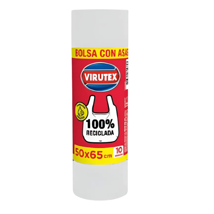 Bolsa de Basura con Asas 50 x 65 Virutex 10 un. 0