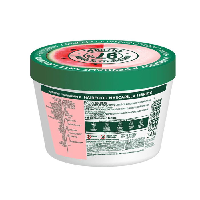 Mascarilla Fructis Hair Food Sandía 350 ml.2