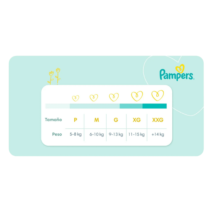 Pañales Pampers Confort Sec Talla XG 16 un.2