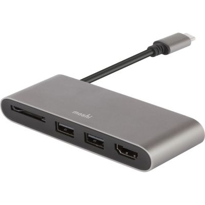 Adaptador de Multimedia USB-C a SD, HDMI y 2xUSB3 Moshi Adaptador de Multimedia USB-C a SD, HDMI y 2xUSB3 Moshi