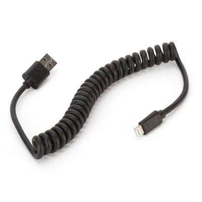 Cable Lightning enroscado negro 120 cm. de Griffin Cable Lightning enroscado negro 120 cm. de Griffin