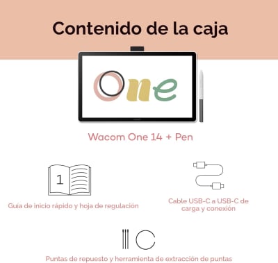 Wacom One Pantalla Táctil 14 pulgadas USB-C