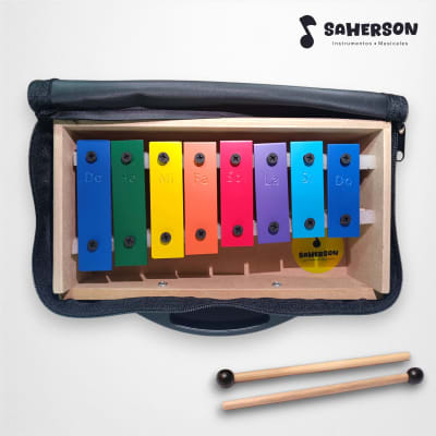 Metalófono 8 notas diatónico colores