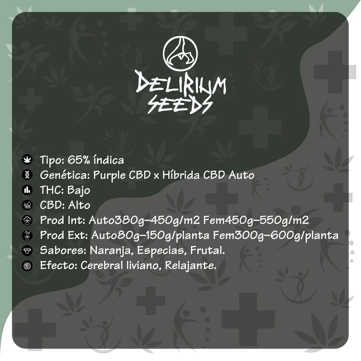 Medical cbd fem x4 Delirium seeds1