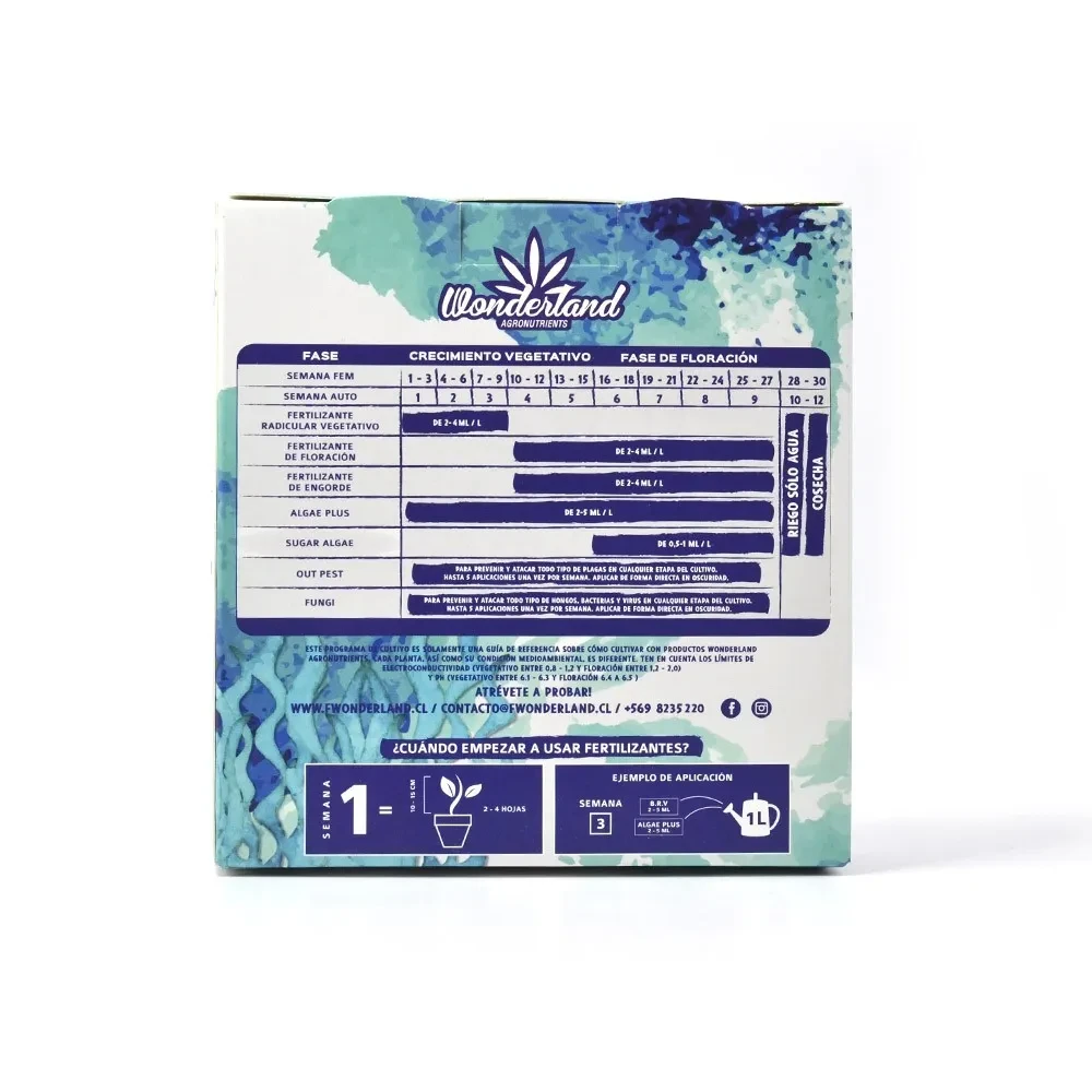 Tripack organico base de algas 250ml Wonderland + Semilla1