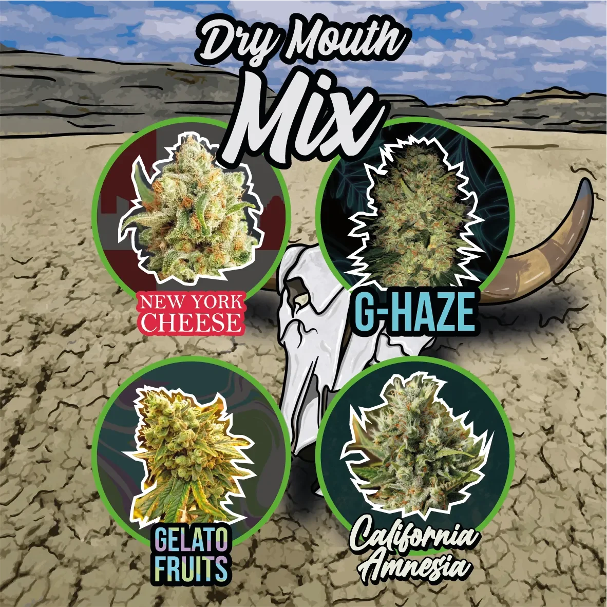 Mix dry mouth line auto x4 Delirium seeds2