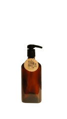 Botella vidrio ámbar 345 ml rectangular