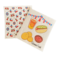 Paño Esponja Compostable (Pack 2) - Diseño Fiestas Patrias