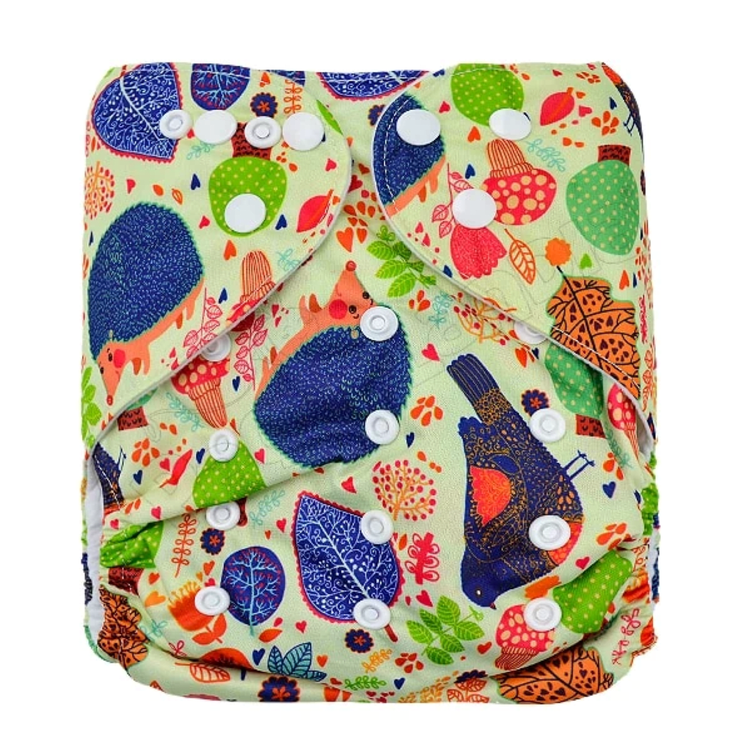 Pañal diseño xl puercoespín con hojas1