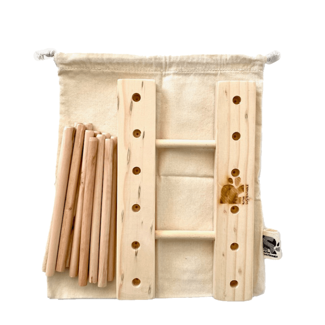 Secador de botellas madera2