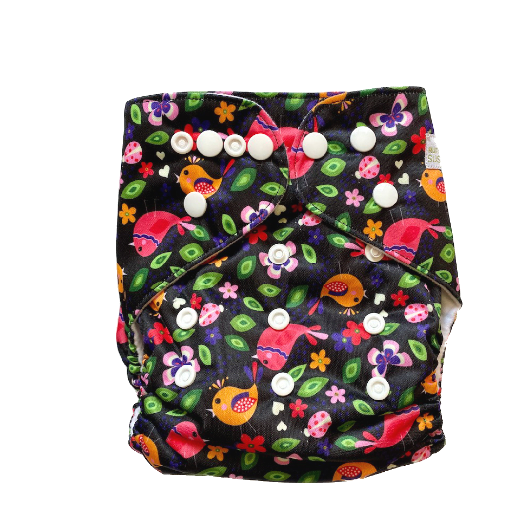 Pañales reutilizables Diseño aves1
