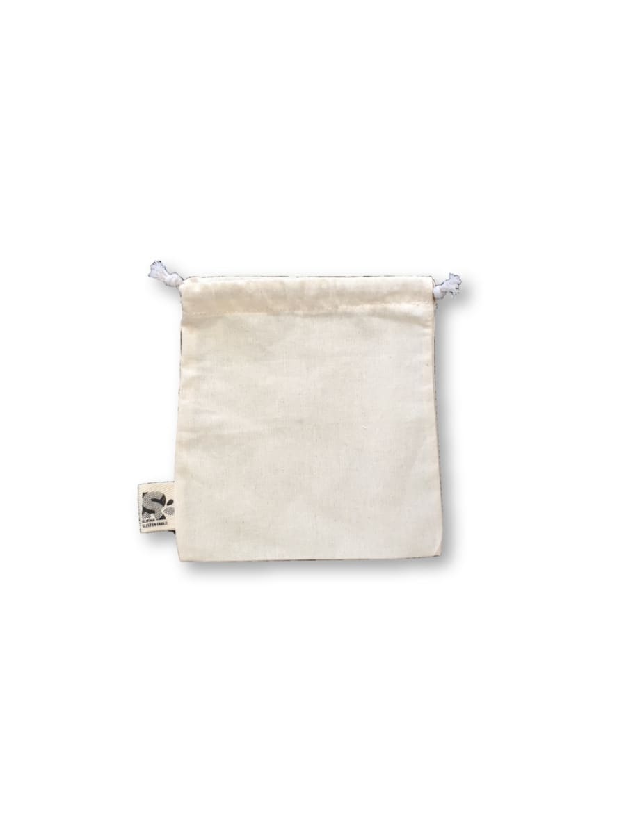Bolsa tipo saco algodón crudo - Pequeña1