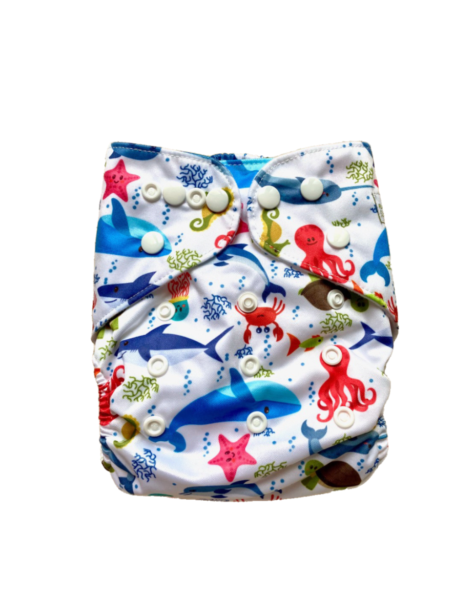 Pañales reutilizables Diseño oceano1